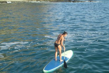 Paddle boarding